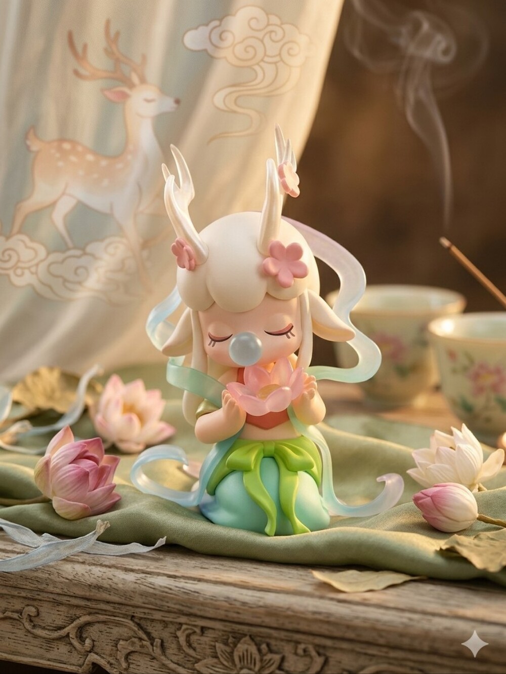 Nine-Color Deer Figurine from the Rolife Nanci Oriental Auspiciousness